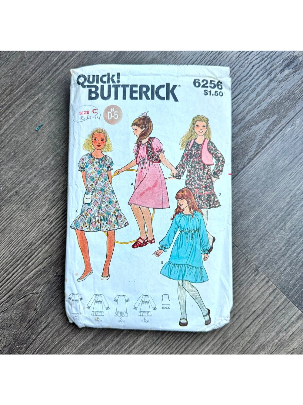 Vintage 1980s Butterick 6256 Sewing Pattern Size XXS - S Dress & Vest COMPLETE